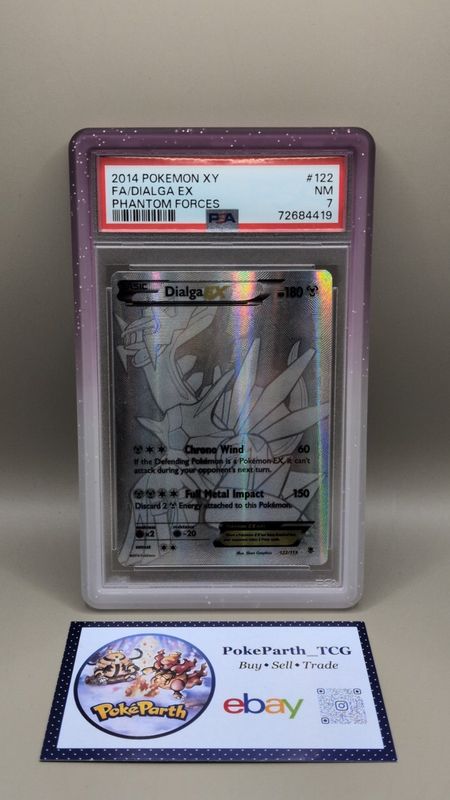 Dialga Ex 122 XY Phantom Forces FA PSA 7 NM Pokémon