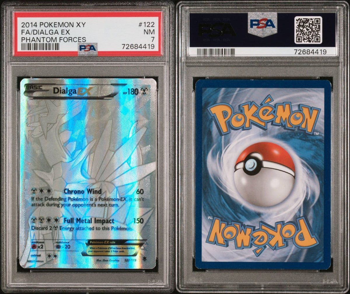 Dialga Ex 122 XY Phantom Forces FA PSA 7 NM Pokémon – Photo 4