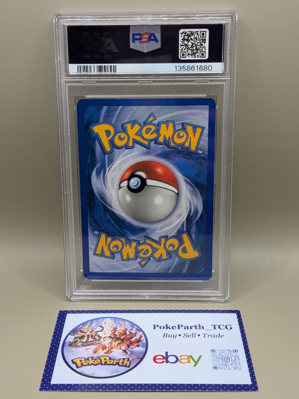 Typhlosion 65/165 Reverse Holo Expedition Base Set Vintage PSA 7 NM New Cert – Photo 2