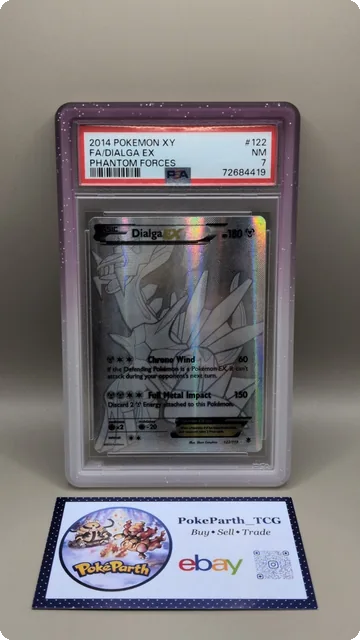 Dialga Ex 122 XY Phantom Forces FA PSA 7 NM Pokémon
